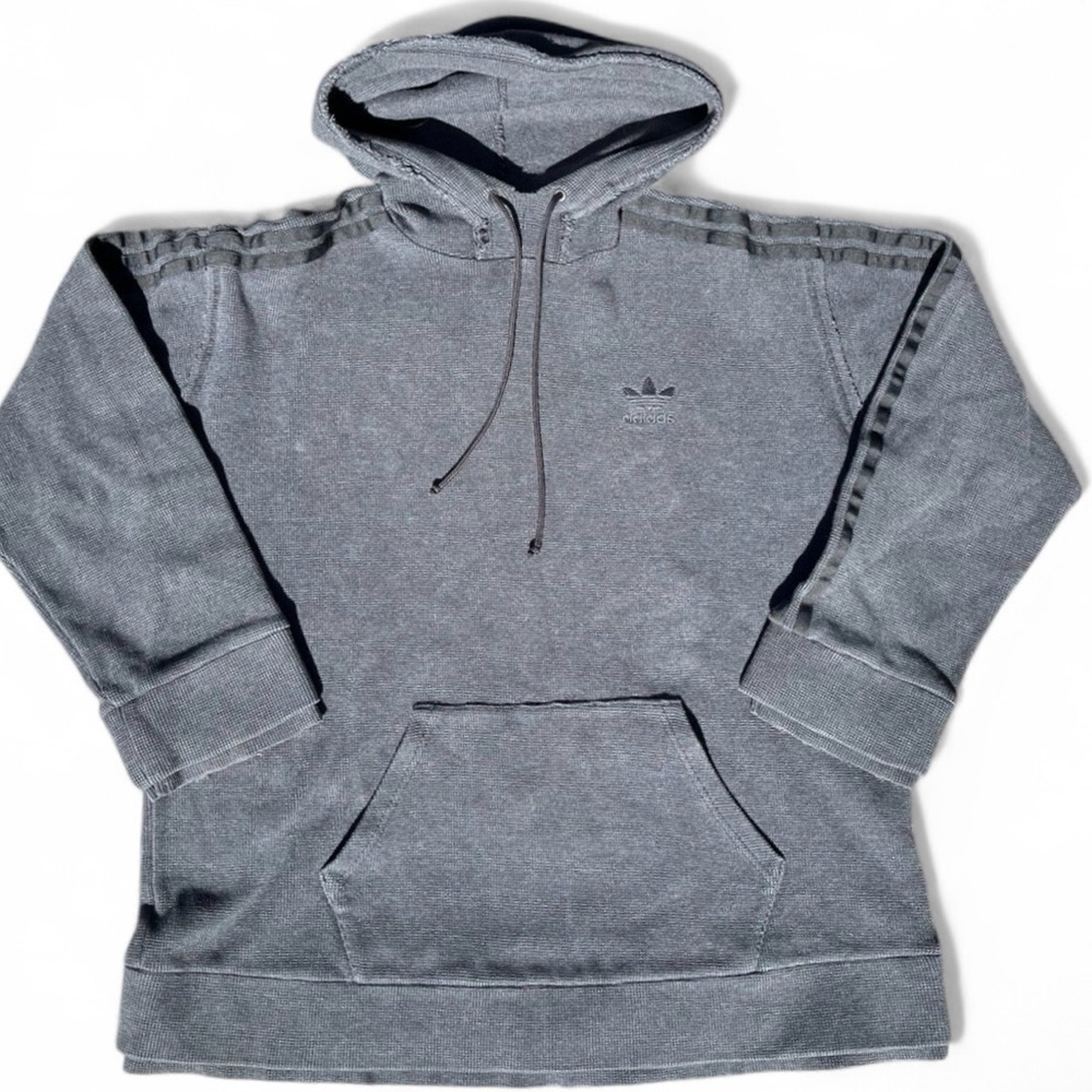 Adidas Hoodie Men’s Medium Gray Originals Trefoil Pullover Hoodie